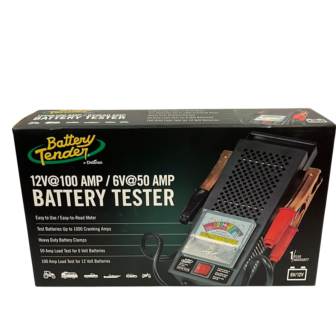 Battery Tender battery tester packaging on a white background