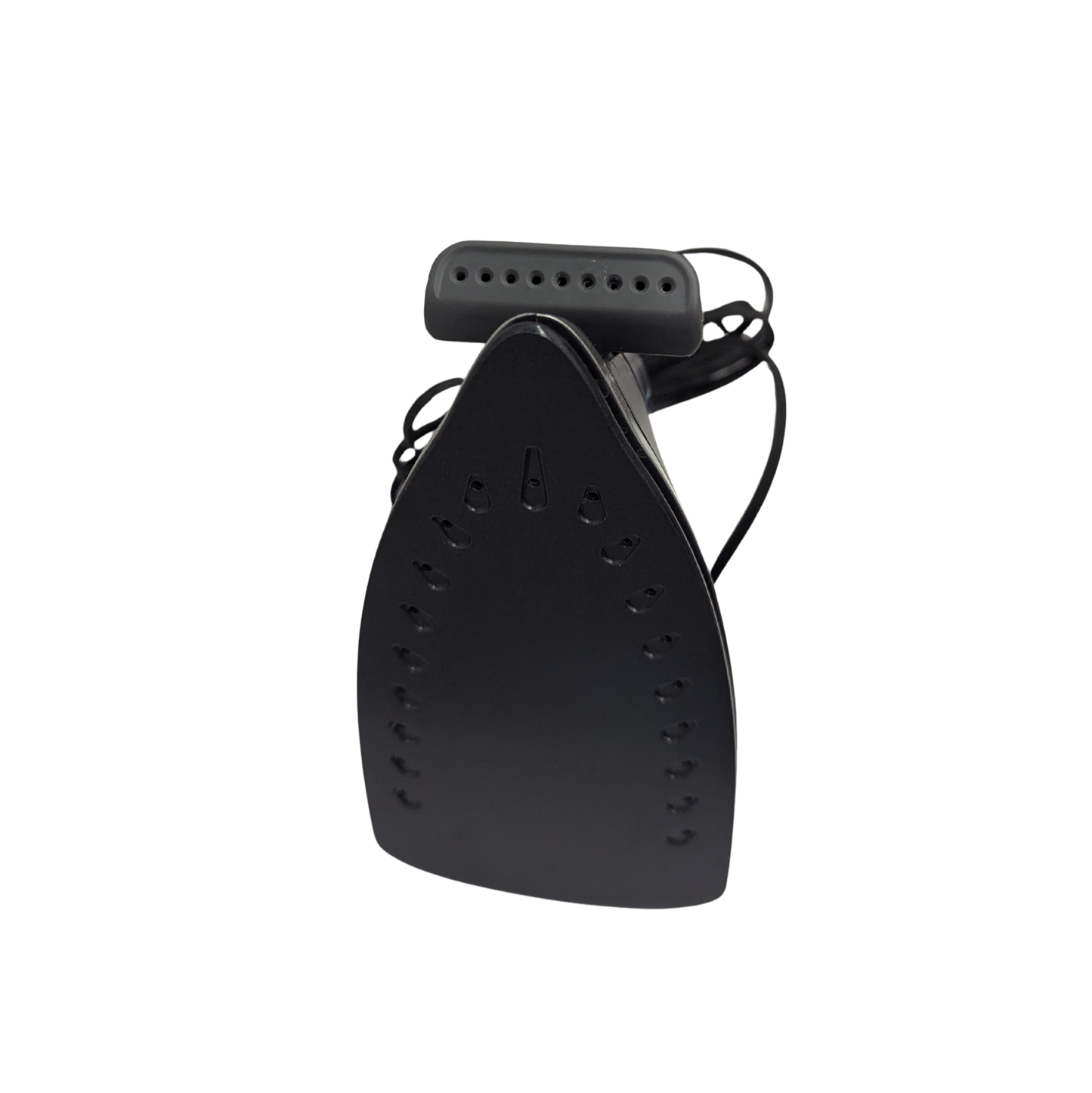 Black iron on a white background