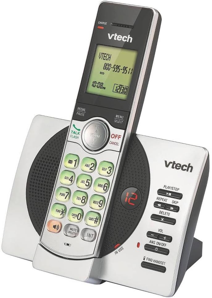 Vtech cordless phone set on a white background