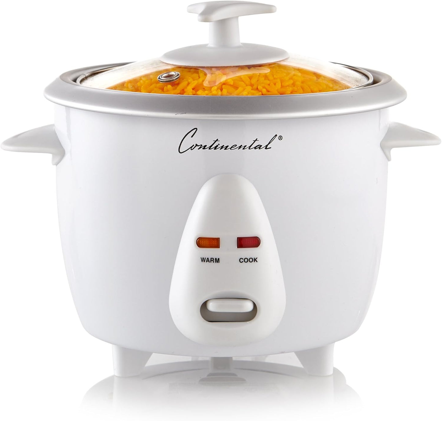 White rice cooker with 'Continental' branding on a white background
