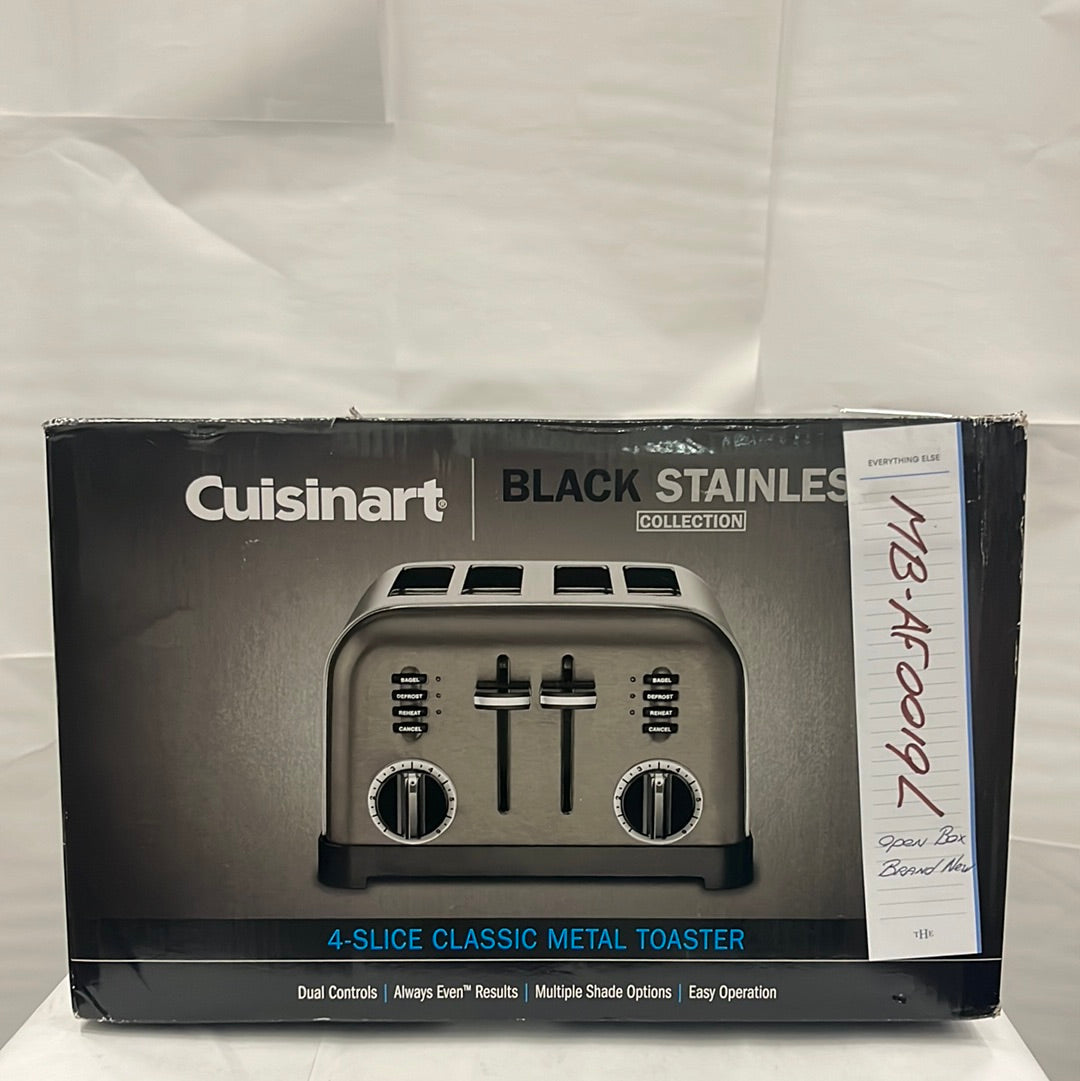 Cuisinart 4-Slice Metal Toaster – Wide Slots, Retro Design