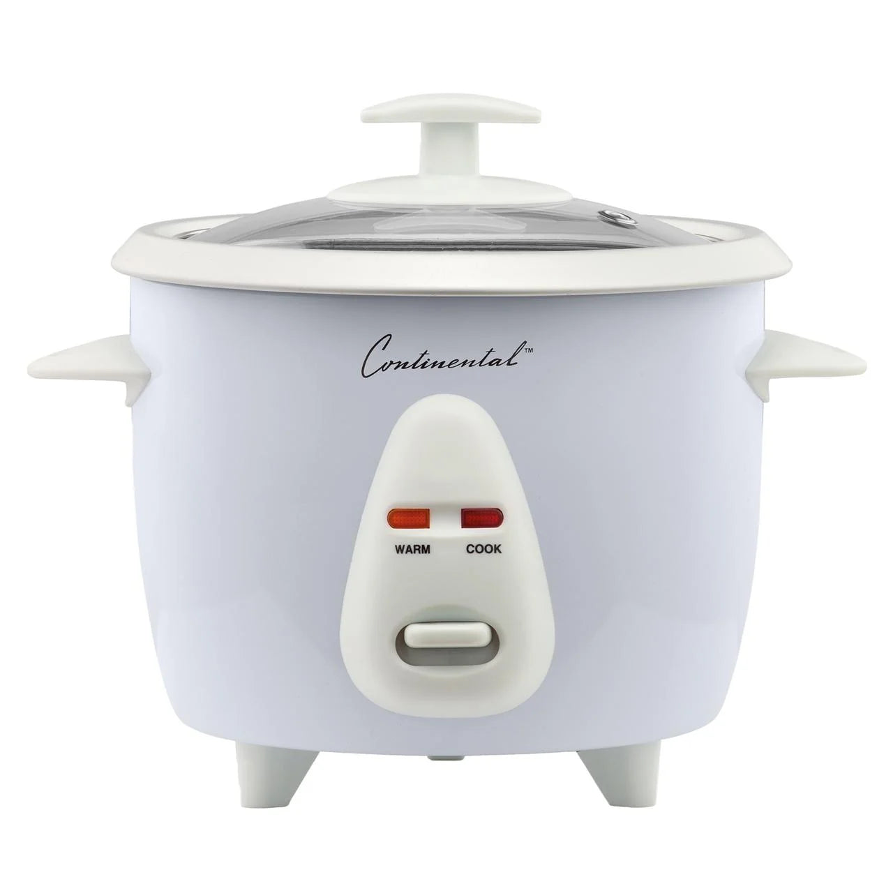 White rice cooker with 'Continental' branding on a white background