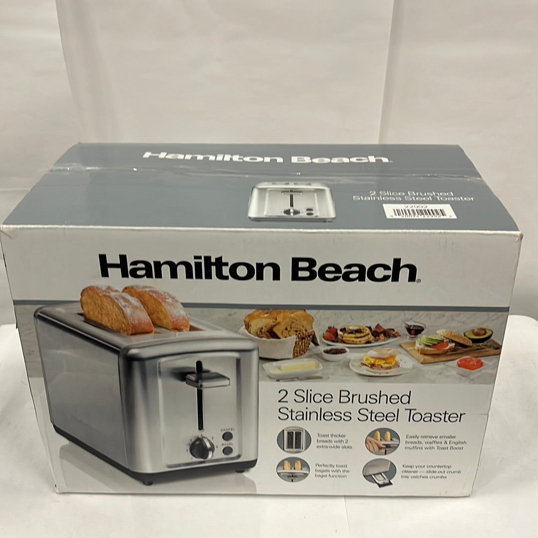 Hamilton Beach 2-Slice Brushed Stainless Steel Toaster