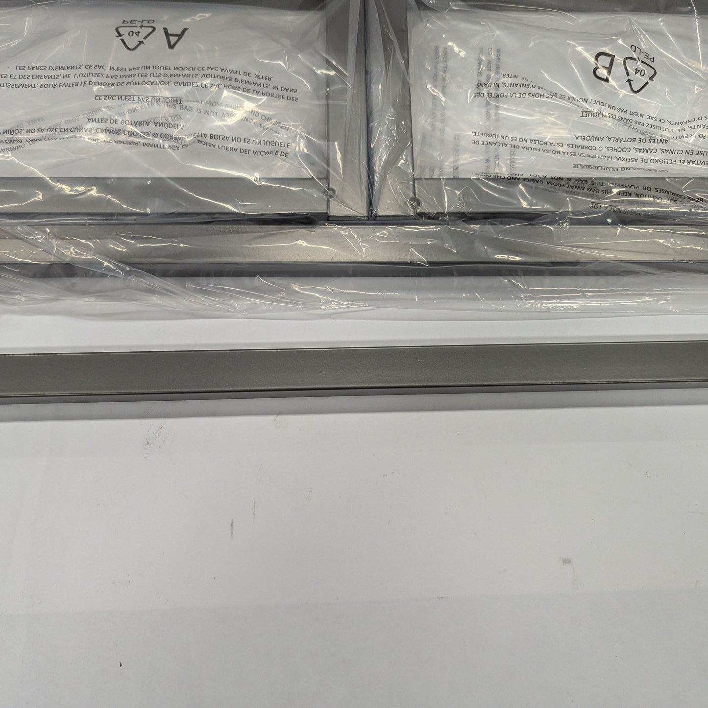 Electrical panel with labels on a white background