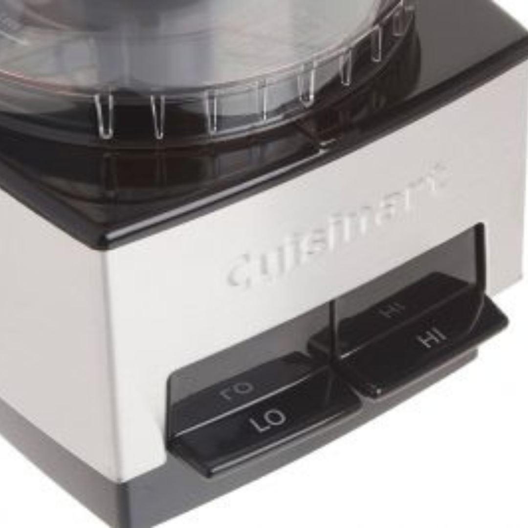 Cuisinart coffee grinder with control knobs on a white background