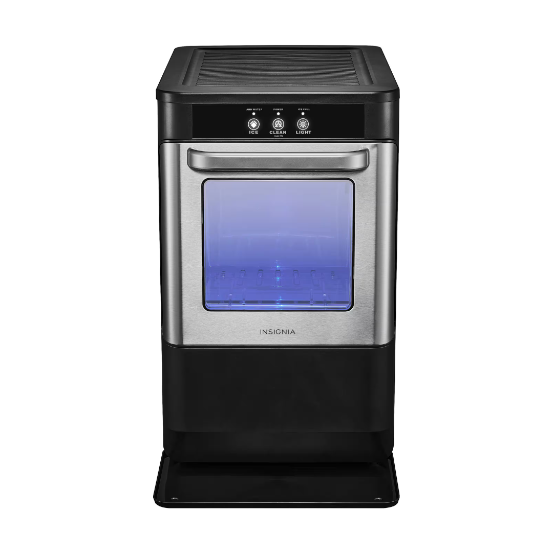Insignia portable washer on a white background