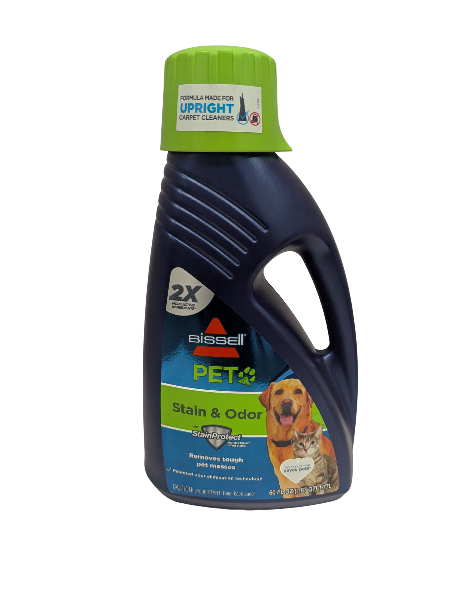Bissell Pet Stain and Odor Remover bottle on a white background