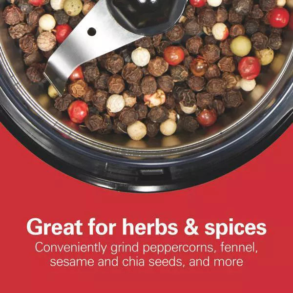 Hamilton Beach Coffee & Spice Grinder | Electric Grinder with Stainless Steel Blades