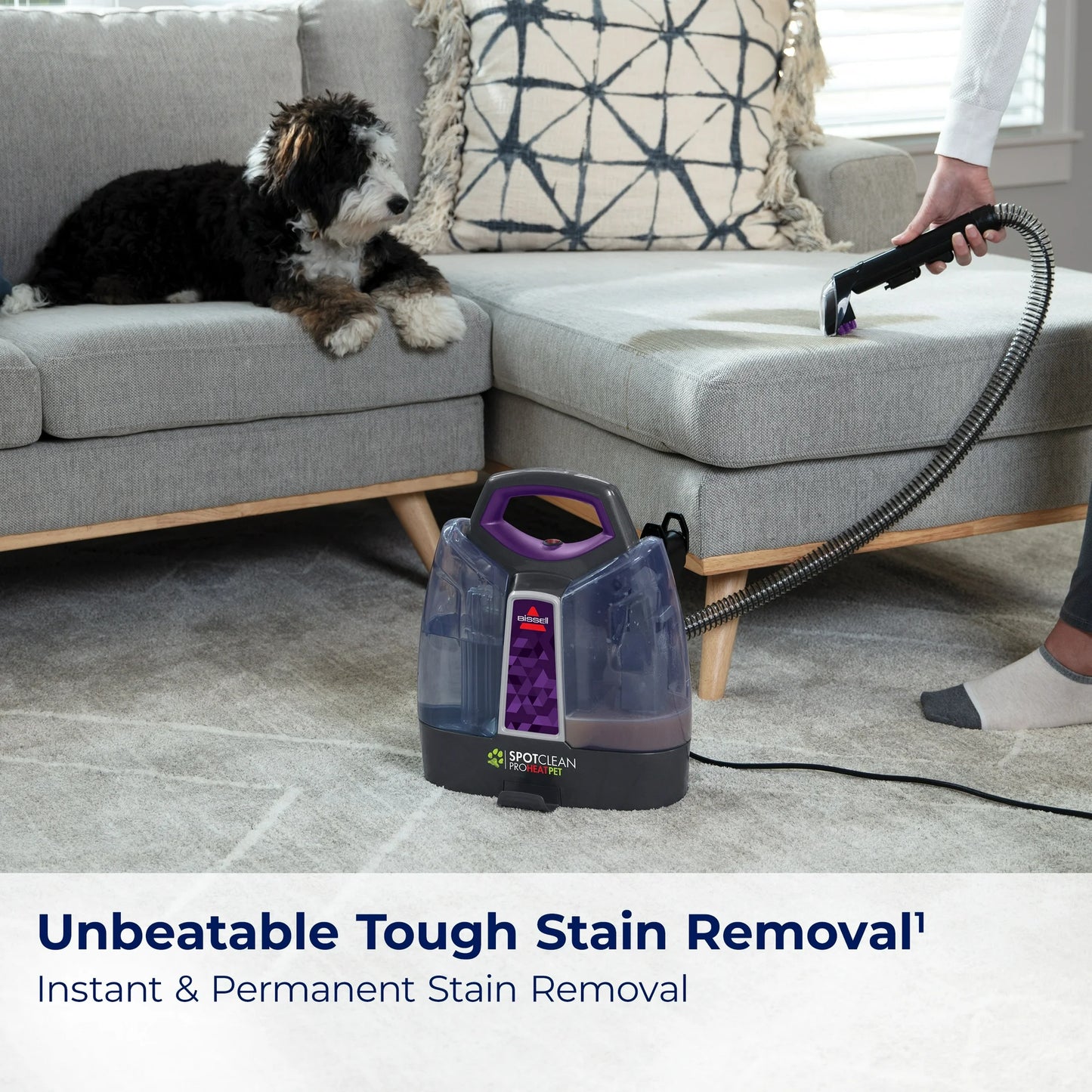 Bissell SpotClean ProHeat Pet Carpet & Upholstery Cleaner | Portable Deep Cleaner for Pet Stains & Spots