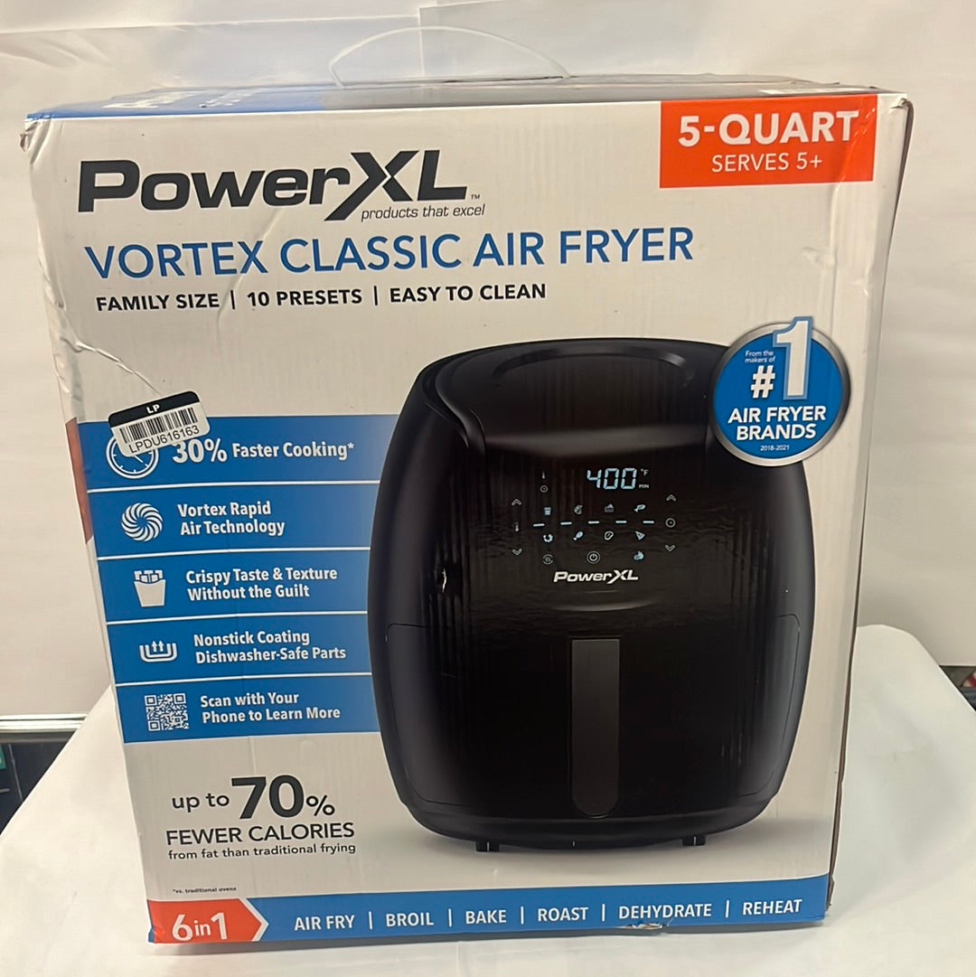 PowerXL 5qt Vortex Classic Air Fryer - Black