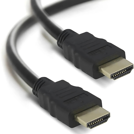 HDMI cable with two connectors on a white background