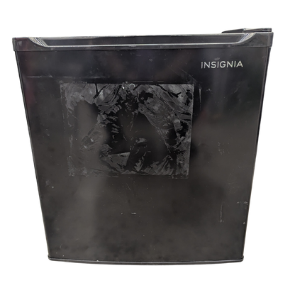 Black rectangular object with 'Insignia' branding on a white background