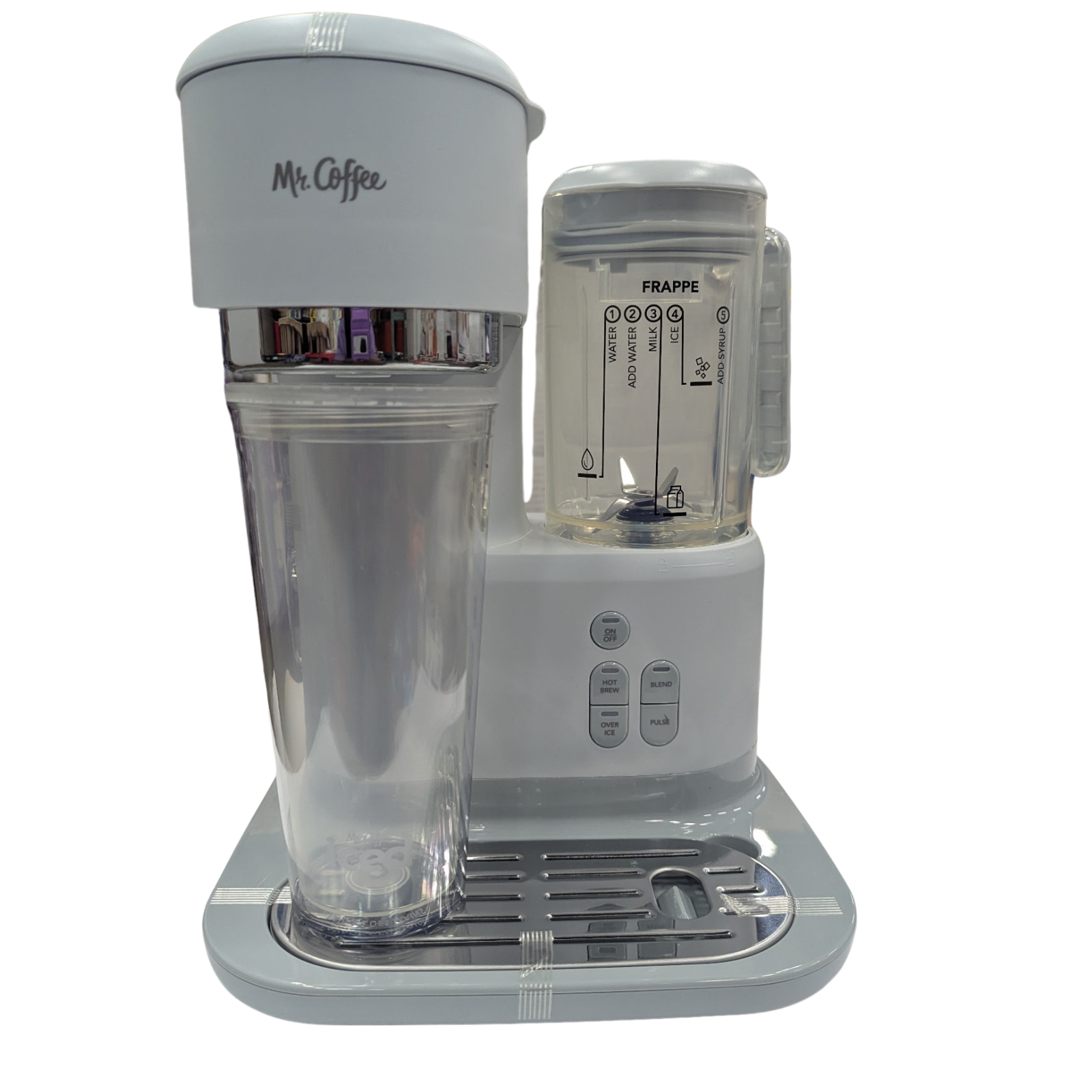 Mr. Coffee frappe maker on a white background