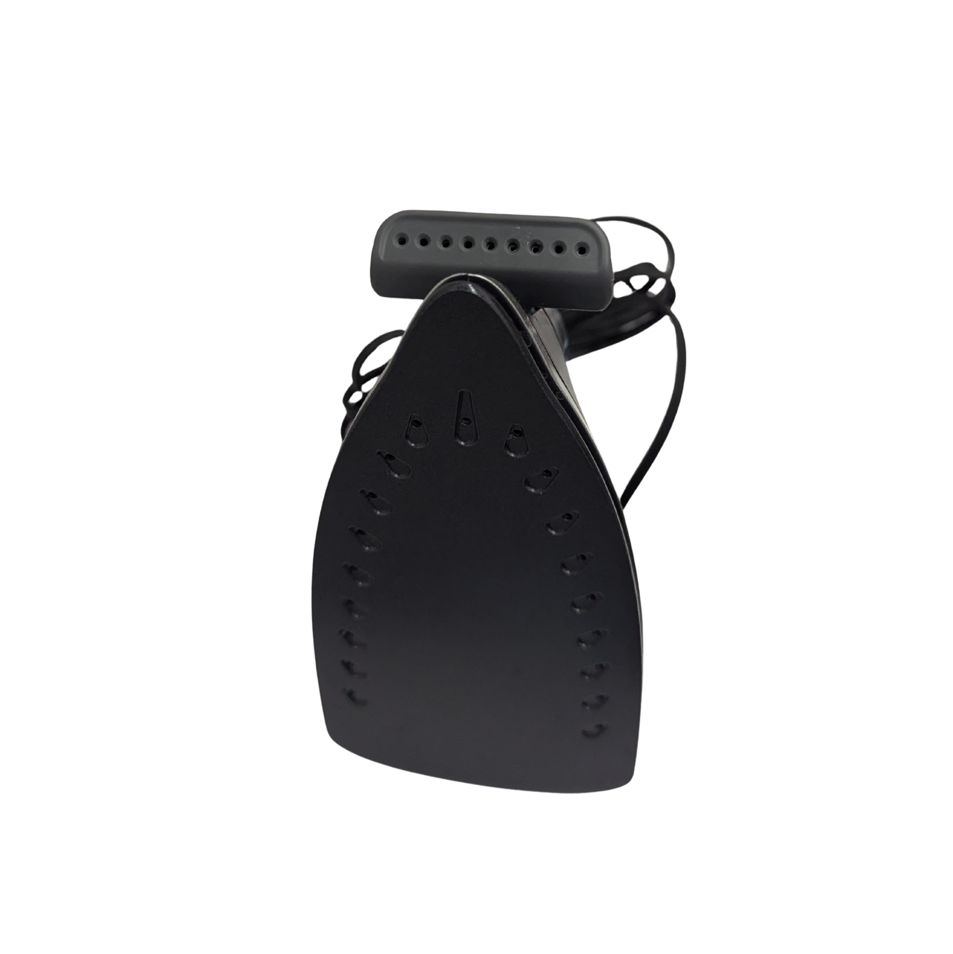 Black iron on a white background