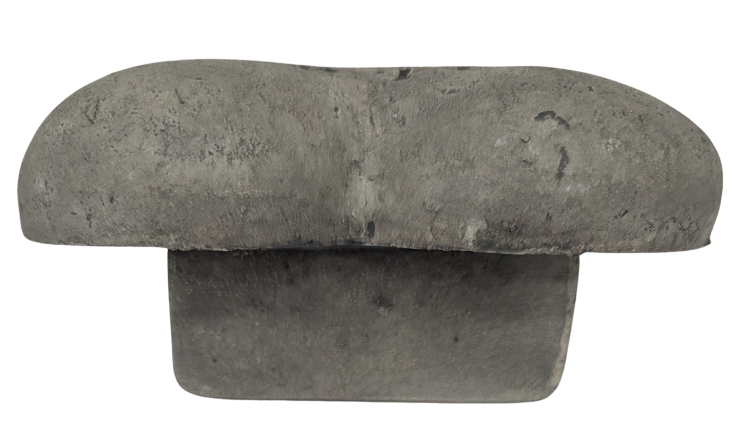 Concrete block on a white background