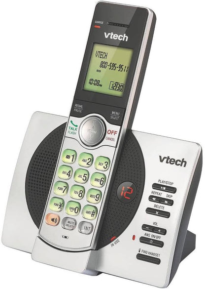Vtech cordless phone set on a white background