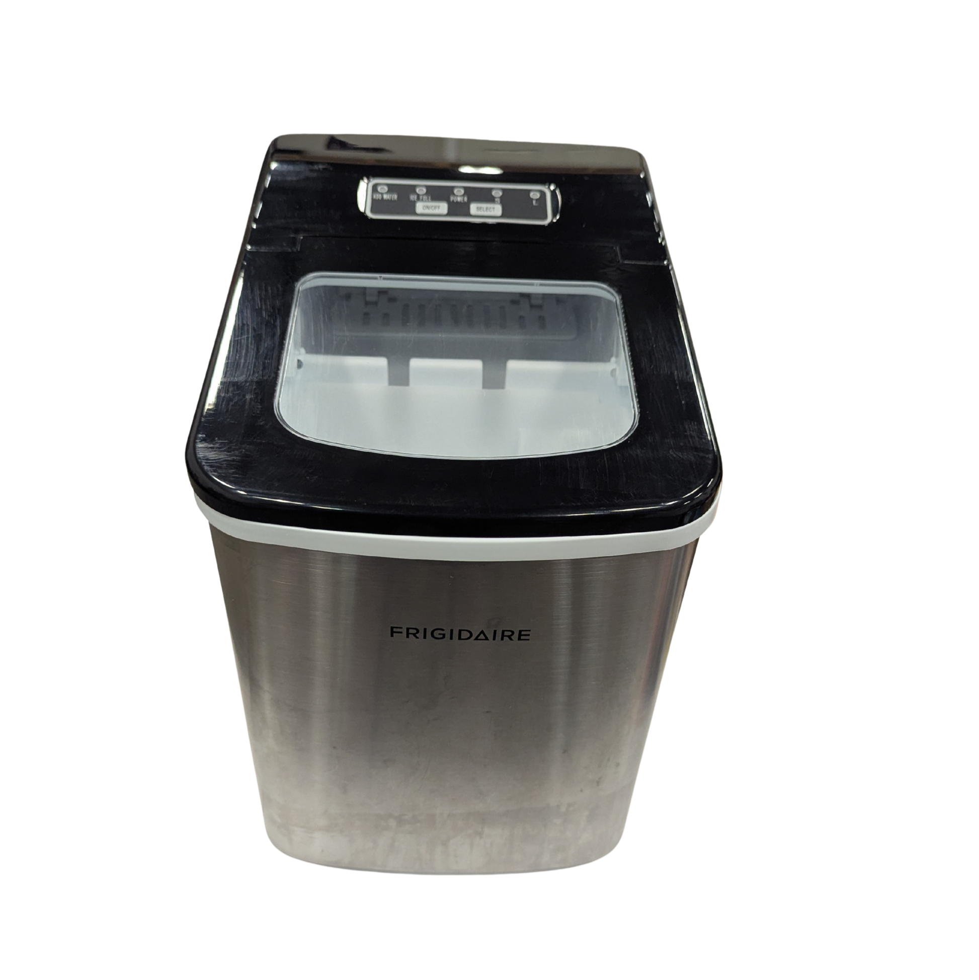 Frigidaire ice maker on a white background