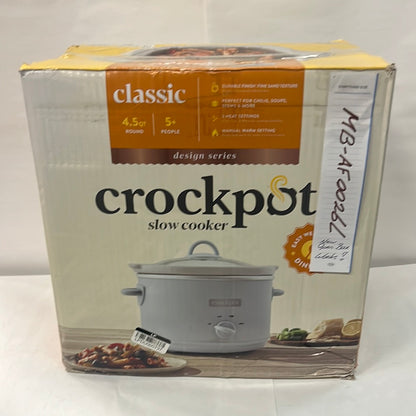 CrockPot 4.5qt Manual Slow Cooker