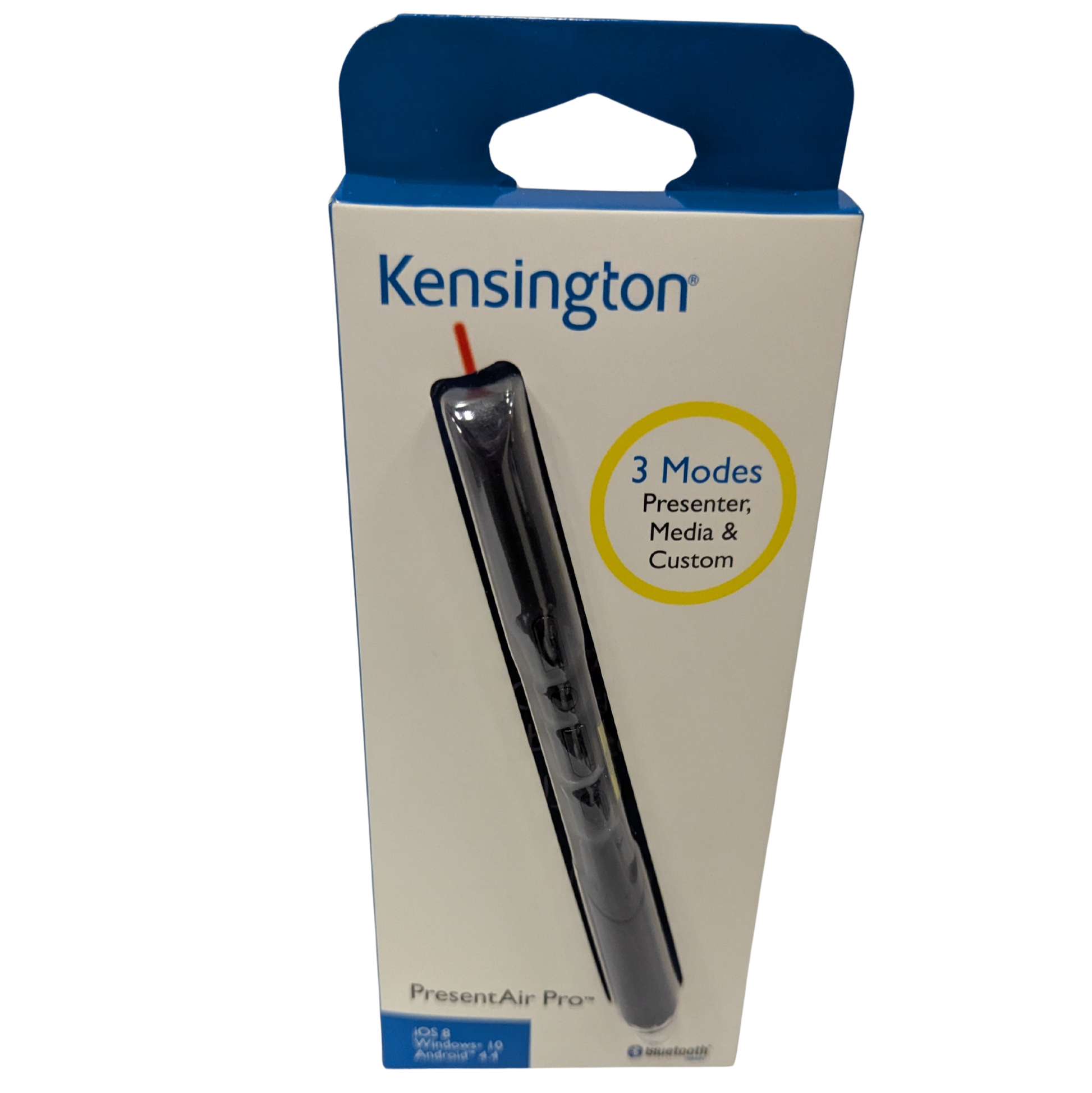 Kensington pressure sensitive pen packaging on a white background
