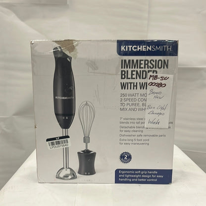 KitchenSmith - Immersion Blender With Whisk - Black