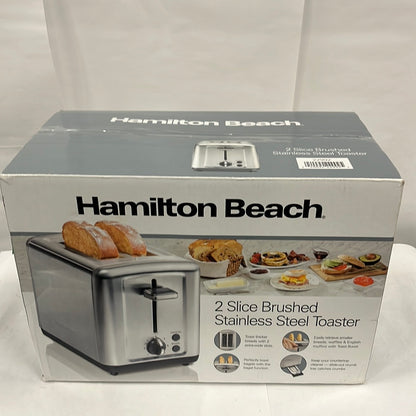 Hamilton Beach 2-Slice Brushed Stainless Steel Toaster