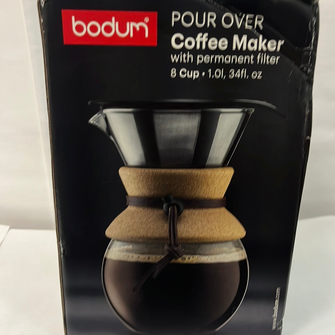 Bodum Pour Over Coffee Maker | Manual Drip Brewer with Permanent Filter