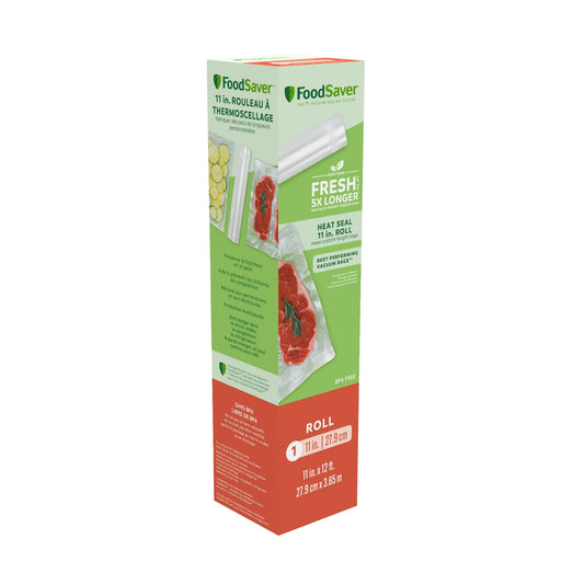 FoodSaver roll packaging on a white background