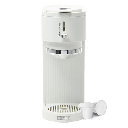 White Haden water dispenser with accessories on a white background
