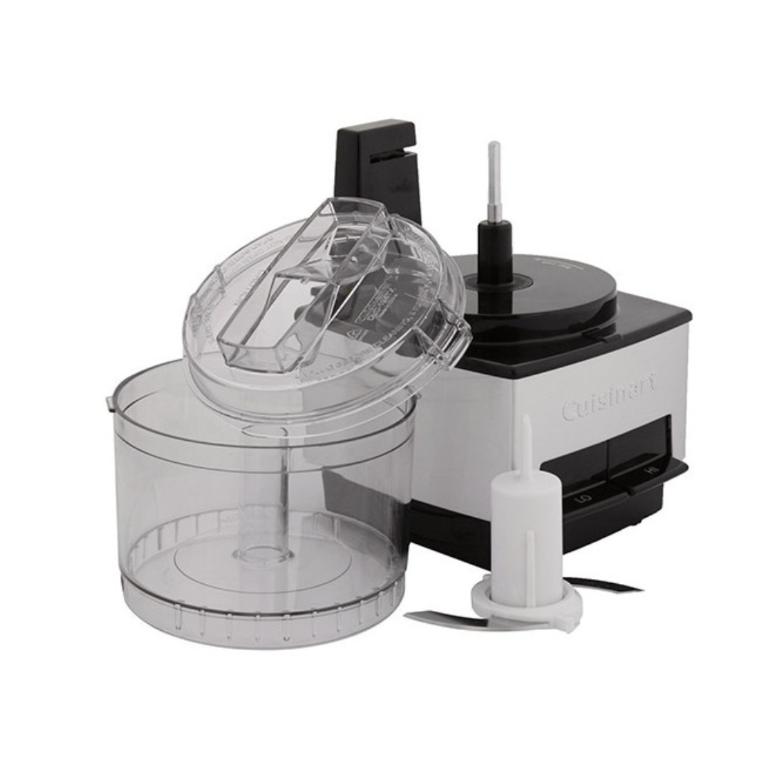 Cuisinart food processor on a white background