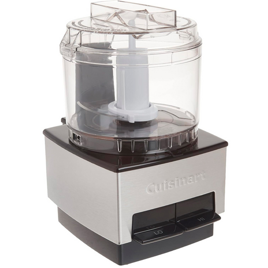 Cuisinart food processor on a white background