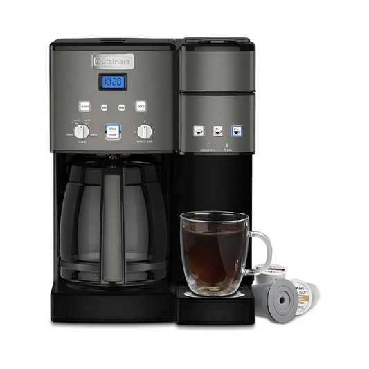 Cuisinart Coffee Center Black Stainless 2-in-1 Coffeemaker