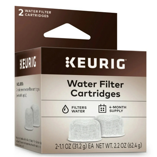Keurig water filter cartridges packaging on a white background