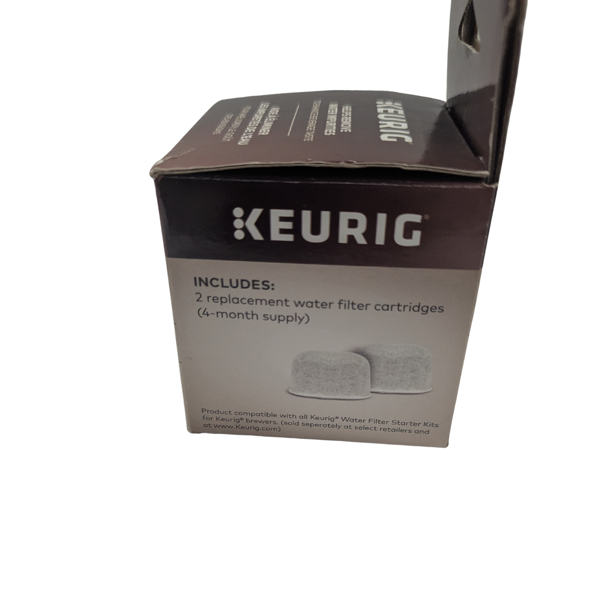 Keurig replacement water filter cartridges packaging on a white background