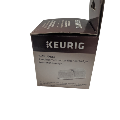 Keurig replacement water filter cartridges packaging on a white background