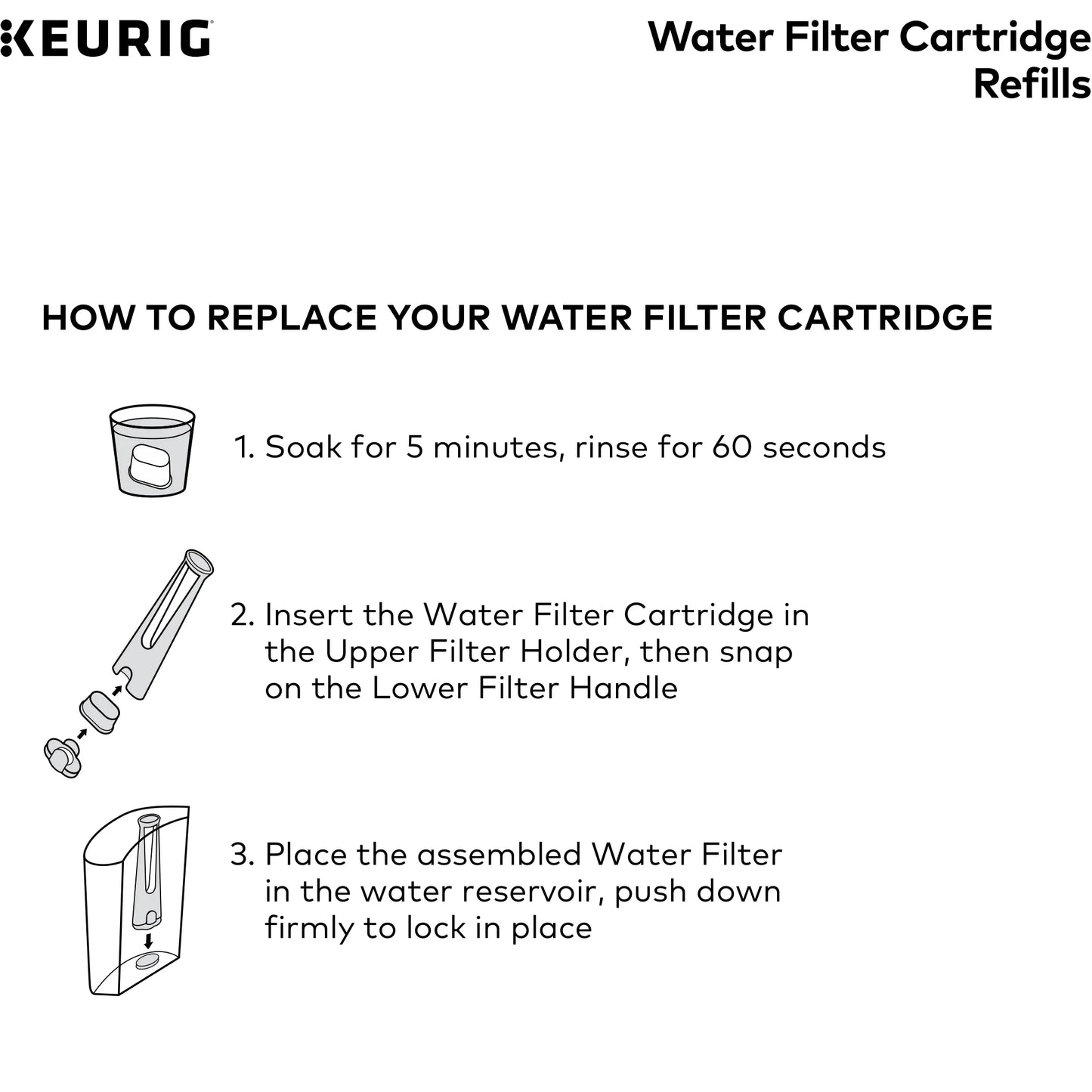 Keurig Water Filter Cartridges -New | Replacement Charcoal Filters for Keurig Coffee Makers
