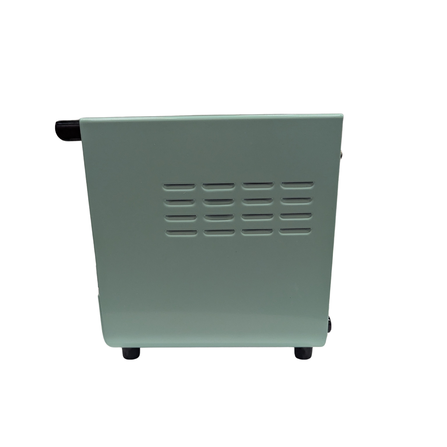 Gray toaster on a white background