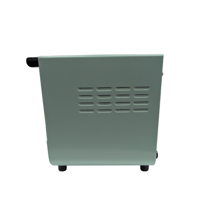Gray toaster on a white background