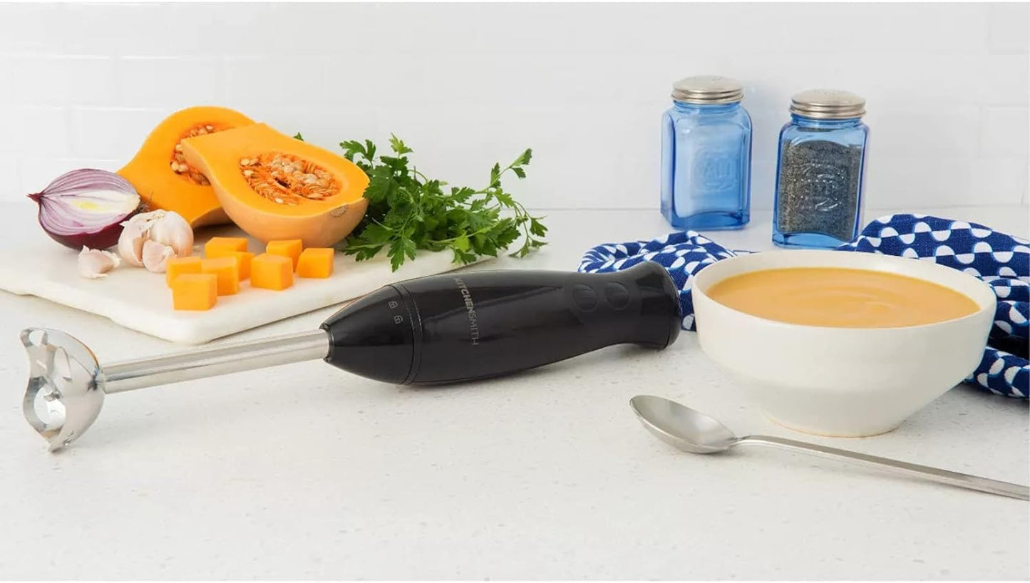 KitchenSmith - Immersion Blender With Whisk - Black