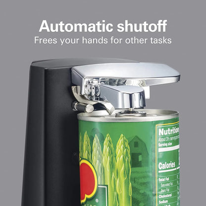 Hamilton Beach Extra-Tall Can Opener | Electric Can Opener with EasyTouch Lever & Knife Sharpener