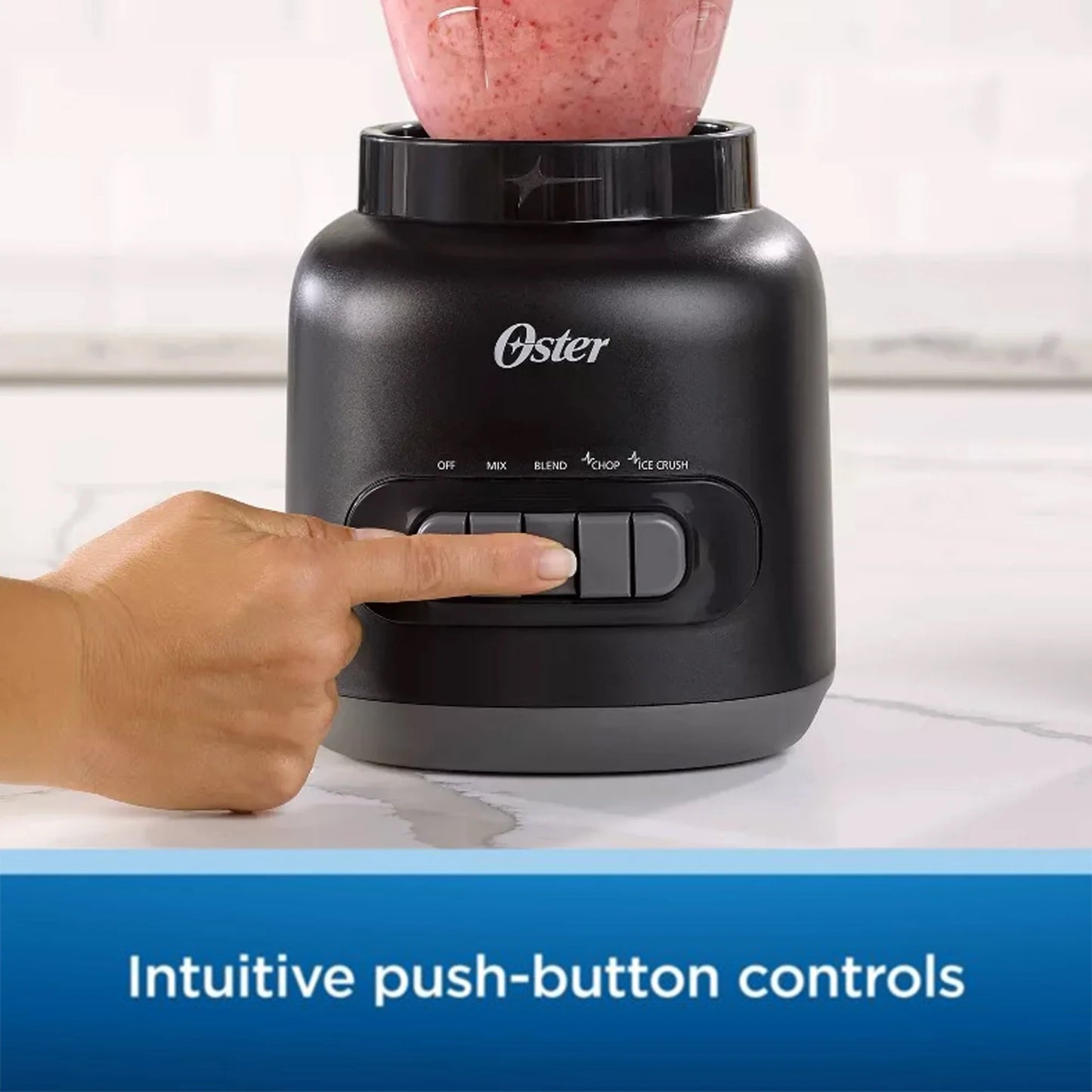 Oster Easy-to-Use Blender – 5-Speed | Durable Countertop Blender for Shakes, Smoothies & More