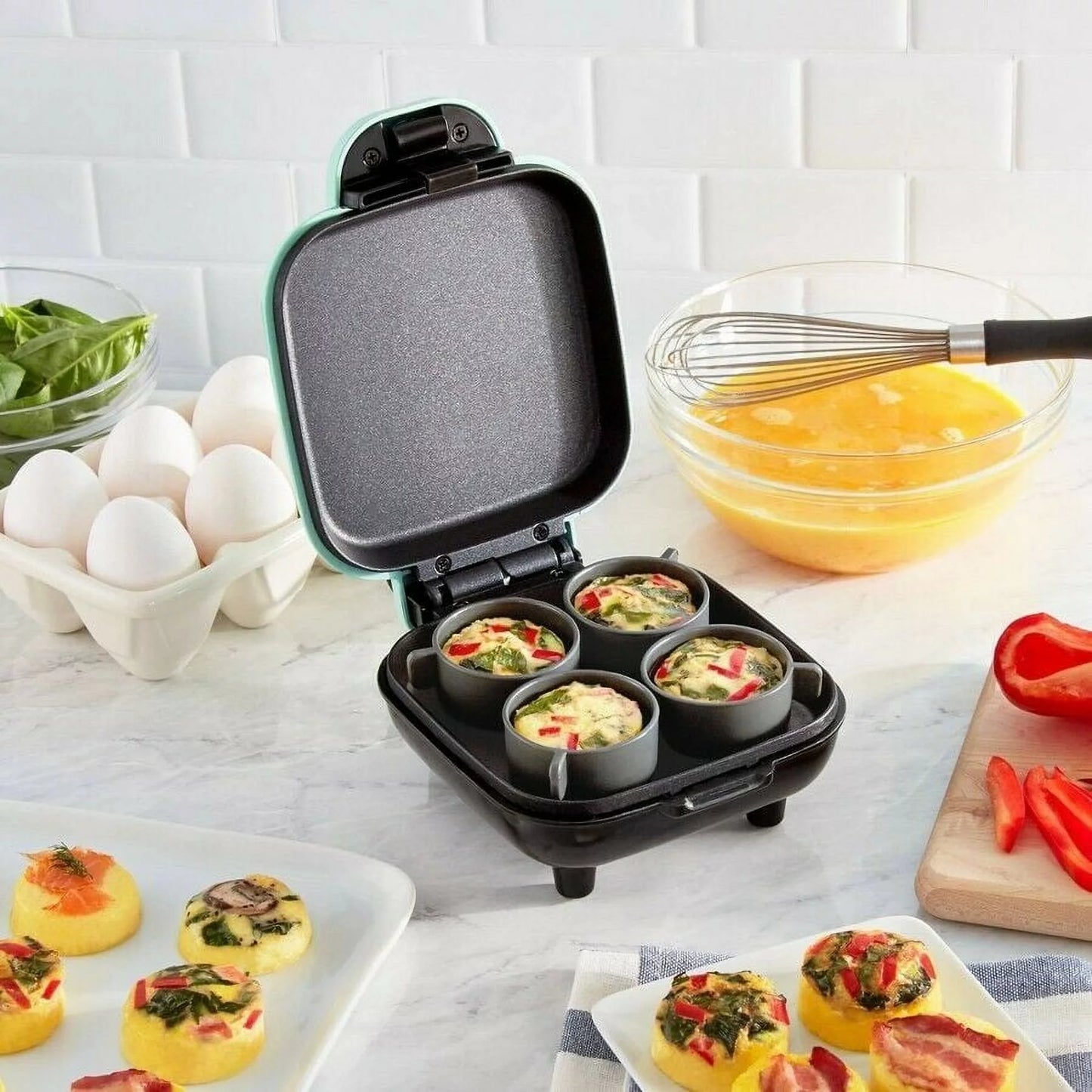 Dash Egg Bite Maker | Compact Cooker for Sous Vide Style Egg Bites & Snacks