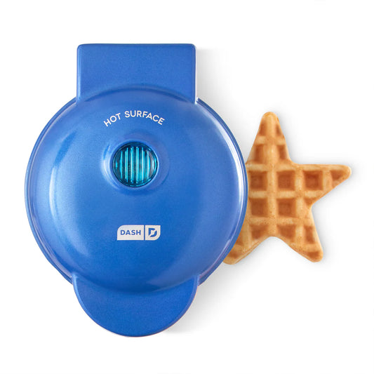 Dash Star Mini Waffle Maker – New | Compact Nonstick Waffle Iron for Individual Servings