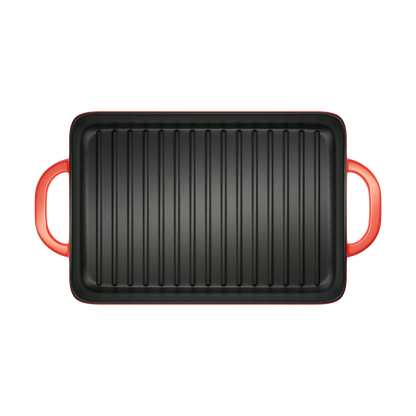 Lodge Cast Iron Enameled Cast Iron Grill Pan