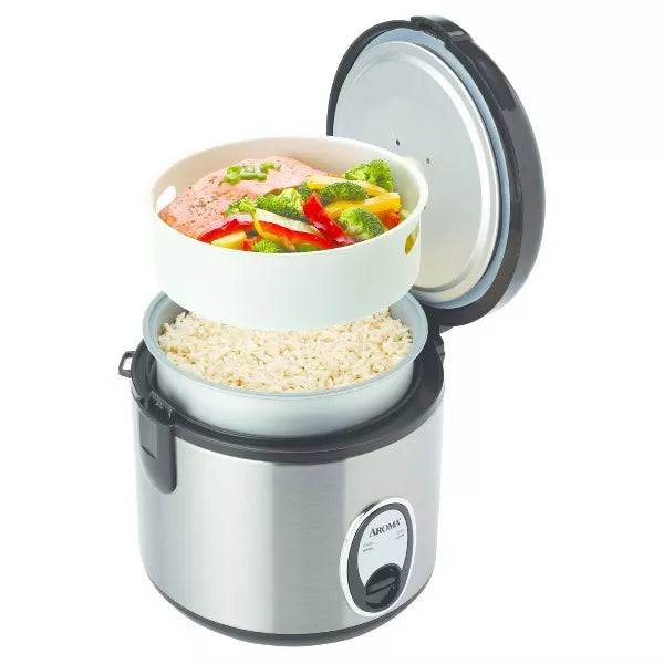 Aroma - 8 Cup Rice & Grain Cooker-2QT